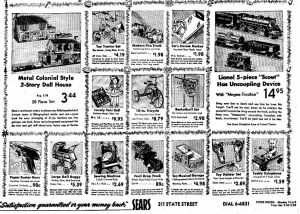 Wisconsin State Journal toy ads: 1950s